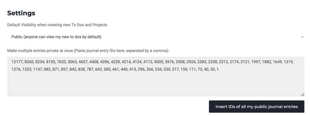 Unpublish Multiple Journal Entries At Once